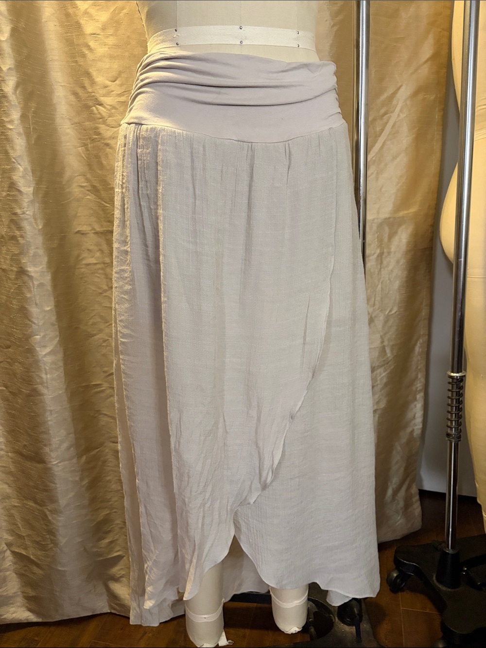 Apt. 9 Taupe Wrap-Style Maxi Skirt